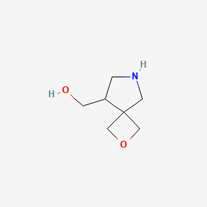 molecular formula C7H13NO2 B2917438 (2-Oxa-6-azaspiro[3.4]octan-8-yl)methanol CAS No. 2028341-90-2