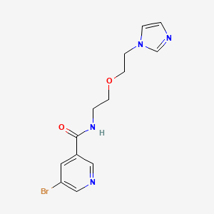 N-(2-(2-(1H-imidazol-1-yl)ethoxy)ethyl)-5-bromonicotinamide