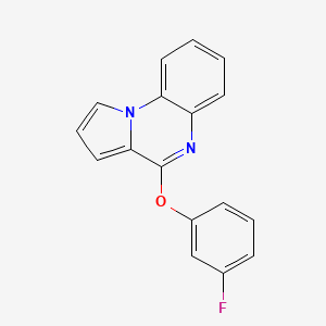 molecular formula C17H11FN2O B2917443 4-(3-Fluorophenoxy)pyrrolo[1,2-a]quinoxaline CAS No. 477886-71-8
