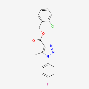 2-chlorobenzyl 1-(4-fluorophenyl)-5-methyl-1H-1,2,3-triazole-4-carboxylate