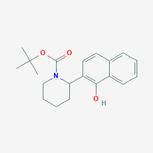 molecular formula C20H25NO3 B2917481 Tert-butyl 2-(1-hydroxynaphthalen-2-yl)piperidine-1-carboxylate CAS No. 881040-83-1