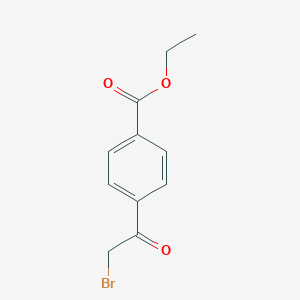 molecular formula C11H11BrO3 B029175 Ethyl 4-(2-bromoacetyl)benzoate CAS No. 81590-55-8