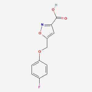 5-[(4-Fluorophenoxy)methyl]isoxazole-3-carboxylic acid