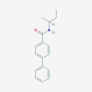 molecular formula C17H19NO B291758 N-(BUTAN-2-YL)-[1,1'-BIPHENYL]-4-CARBOXAMIDE 
