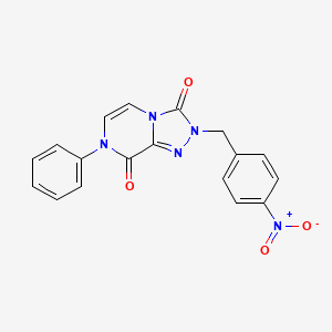 2-(4-nitrobenzyl)-7-phenyl-[1,2,4]triazolo[4,3-a]pyrazine-3,8(2H,7H)-dione