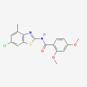 N-(6-chloro-4-methyl-1,3-benzothiazol-2-yl)-2,4-dimethoxybenzamide