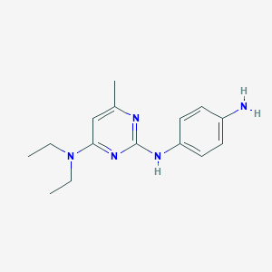 molecular formula C15H21N5 B2917623 N2-(4-aminophenyl)-N4,N4-diethyl-6-methylpyrimidine-2,4-diamine CAS No. 1706446-69-6