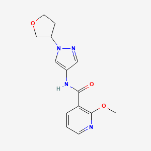2-methoxy-N-(1-(tetrahydrofuran-3-yl)-1H-pyrazol-4-yl)nicotinamide
