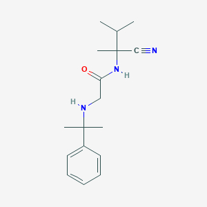 N-(1-cyano-1,2-dimethylpropyl)-2-[(2-phenylpropan-2-yl)amino]acetamide