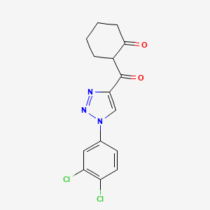 2-{[1-(3,4-dichlorophenyl)-1H-1,2,3-triazol-4-yl]carbonyl}cyclohexanone