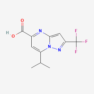 7-Isopropyl-2-(trifluoromethyl)pyrazolo[1,5-a]pyrimidine-5-carboxylic acid
