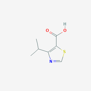 molecular formula C7H9NO2S B2917674 4-Isopropylthiazole-5-carboxylic acid CAS No. 81569-42-8