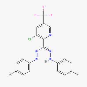 3-chloro-N'-(4-methylanilino)-N-(4-methylphenyl)imino-5-(trifluoromethyl)pyridine-2-carboximidamide