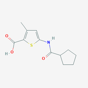 5-[(Cyclopentylcarbonyl)amino]-3-methylthiophene-2-carboxylic acid