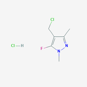 4-(Chloromethyl)-5-fluoro-1,3-dimethyl-1H-pyrazole hydrochloride