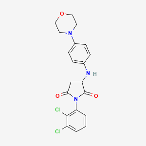 1-(2,3-Dichlorophenyl)-3-((4-morpholinophenyl)amino)pyrrolidine-2,5-dione