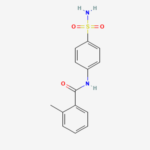 molecular formula C14H14N2O3S B2917706 2-methyl-N-(4-sulfamoylphenyl)benzamide CAS No. 315672-55-0