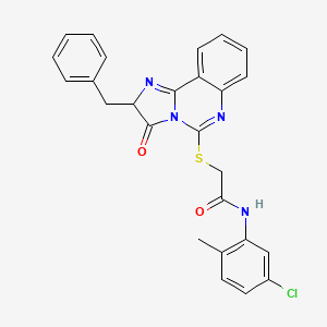 2-((2-benzyl-3-oxo-2,3-dihydroimidazo[1,2-c]quinazolin-5-yl)thio)-N-(5-chloro-2-methylphenyl)acetamide