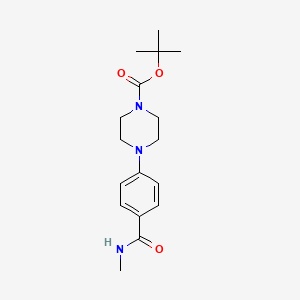 molecular formula C17H25N3O3 B2917730 Tert-butyl 4-[4-(methylcarbamoyl)phenyl]piperazine-1-carboxylate CAS No. 1797985-94-4