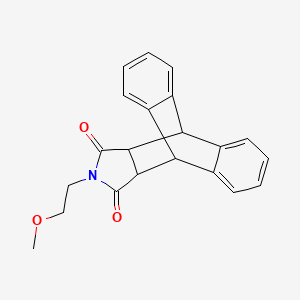 molecular formula C21H19NO3 B2917731 13-(2-甲氧基乙基)-10,11-二氢-9H-9,10-[3,4]二环[吡咯并[2,3-b]蒽]-12,14(13H,15H)-二酮 CAS No. 328016-09-7