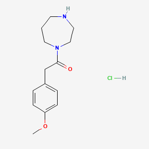 1-(1,4-Diazepan-1-yl)-2-(4-methoxyphenyl)ethan-1-one hydrochloride