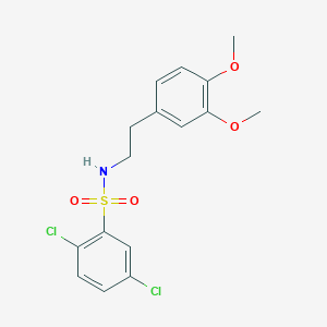 molecular formula C16H17Cl2NO4S B2917736 N1-(3,4-dimethoxyphenethyl)-2,5-dichloro-1-benzenesulfonamide CAS No. 351155-74-3