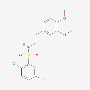 molecular formula C16H17Cl2NO4S B2917736 2,5-dichloro-N-[2-(3,4-dimethoxyphenyl)ethyl]benzenesulfonamide CAS No. 351155-74-3