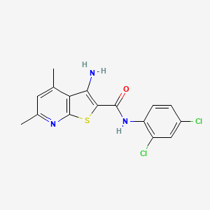 3-amino-N-(2,4-dichlorophenyl)-4,6-dimethylthieno[2,3-b]pyridine-2-carboxamide