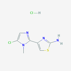 4-(5-chloro-1-methyl-1H-imidazol-2-yl)-1,3-thiazol-2-amine hydrochloride