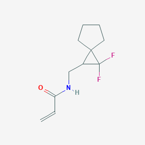 N-[(2,2-Difluorospiro[2.4]heptan-1-yl)methyl]prop-2-enamide