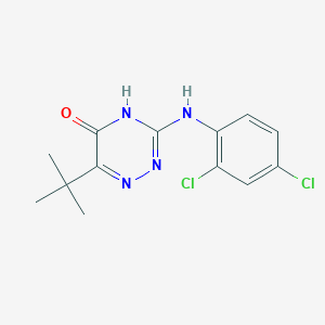 6-tert-butyl-3-[(2,4-dichlorophenyl)amino]-1,2,4-triazin-5(4H)-one