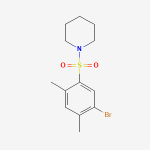 1-(5-Bromo-2,4-dimethylphenyl)sulfonylpiperidine