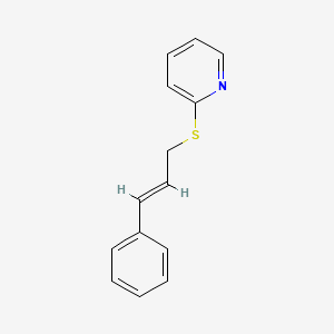 2-{[(2E)-3-phenylprop-2-en-1-yl]sulfanyl}pyridine