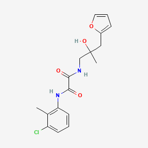 molecular formula C17H19ClN2O4 B2917773 N1-(3-chloro-2-methylphenyl)-N2-(3-(furan-2-yl)-2-hydroxy-2-methylpropyl)oxalamide CAS No. 1795442-10-2