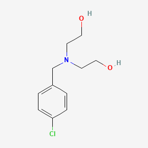 molecular formula C11H16ClNO2 B2917801 2-[(4-Chlorophenyl)methyl-(2-hydroxyethyl)amino]ethanol CAS No. 4233-26-5