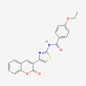 molecular formula C21H16N2O4S B2917810 4-ethoxy-N-[4-(2-oxo-2H-chromen-3-yl)-1,3-thiazol-2-yl]benzamide CAS No. 313470-04-1