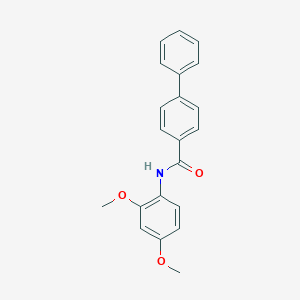 molecular formula C21H19NO3 B291783 N-(2,4-Dimethoxyphenyl)[1,1'-biphenyl]-4-carboxamide 