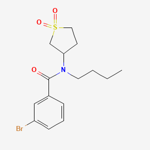 molecular formula C15H20BrNO3S B2917854 3-bromo-N-butyl-N-(1,1-dioxidotetrahydrothiophen-3-yl)benzamide CAS No. 898425-45-1