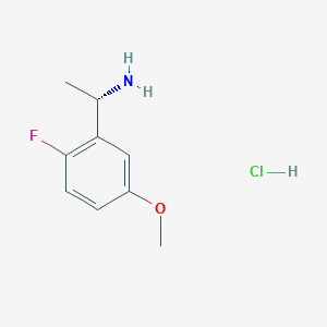 molecular formula C9H13ClFNO B2917857 (S)-1-(2-fluoro-5-methoxyphenyl)ethan-1-amine hydrochloride CAS No. 2102409-92-5