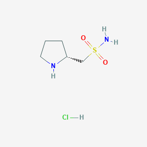 molecular formula C5H13ClN2O2S B2917932 (R)-Pyrrolidin-2-ylmethanesulfonamide hydrochloride CAS No. 2171282-66-7