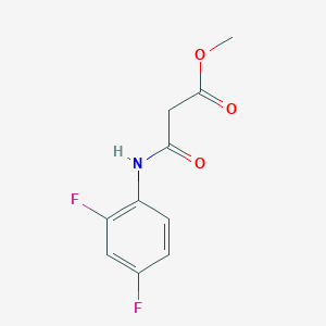 molecular formula C10H9F2NO3 B2917944 Methyl 2-[(2,4-difluorophenyl)carbamoyl]acetate CAS No. 479690-12-5