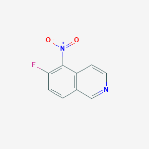 molecular formula C9H5FN2O2 B2917960 6-Fluoro-5-nitroisoquinoline CAS No. 918490-54-7