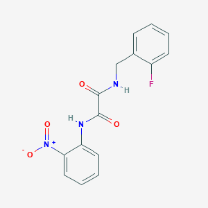 molecular formula C15H12FN3O4 B2917972 N1-(2-fluorobenzyl)-N2-(2-nitrophenyl)oxalamide CAS No. 941940-85-8