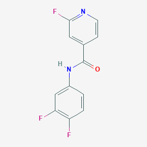 molecular formula C12H7F3N2O B2917973 N-(3,4-difluorophenyl)-2-fluoropyridine-4-carboxamide CAS No. 1292761-45-5