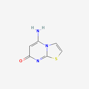 molecular formula C6H5N3OS B2918028 5-amino-7H-[1,3]thiazolo[3,2-a]pyrimidin-7-one CAS No. 2413875-49-5