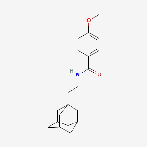 molecular formula C20H27NO2 B2918049 N-[2-(ADAMANTAN-1-YL)ETHYL]-4-METHOXYBENZAMIDE CAS No. 433321-07-4