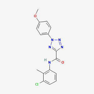 molecular formula C16H14ClN5O2 B2918094 N-(3-chloro-2-methylphenyl)-2-(4-methoxyphenyl)-2H-tetrazole-5-carboxamide CAS No. 1396850-61-5