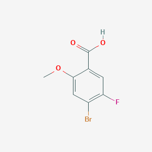 molecular formula C8H6BrFO3 B2918131 4-Bromo-5-fluoro-2-methoxybenzoic acid CAS No. 1780187-45-2