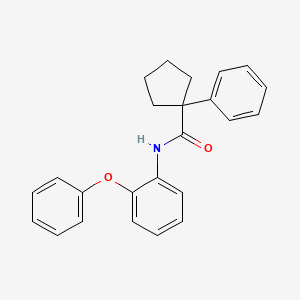 molecular formula C24H23NO2 B2918132 N-(2-phenoxyphenyl)-1-phenylcyclopentane-1-carboxamide CAS No. 1023576-35-3