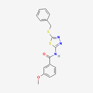 N-(5-(benzylthio)-1,3,4-thiadiazol-2-yl)-3-methoxybenzamide